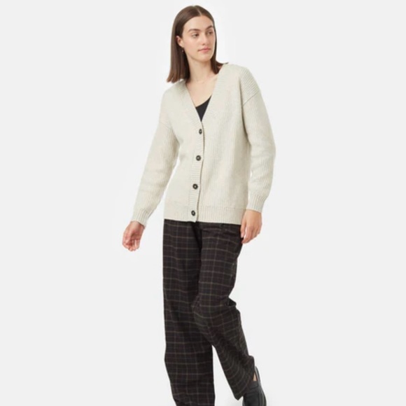 Ten Tree Women's Oversized Long Wool Cardigan - Picture 3 of 10